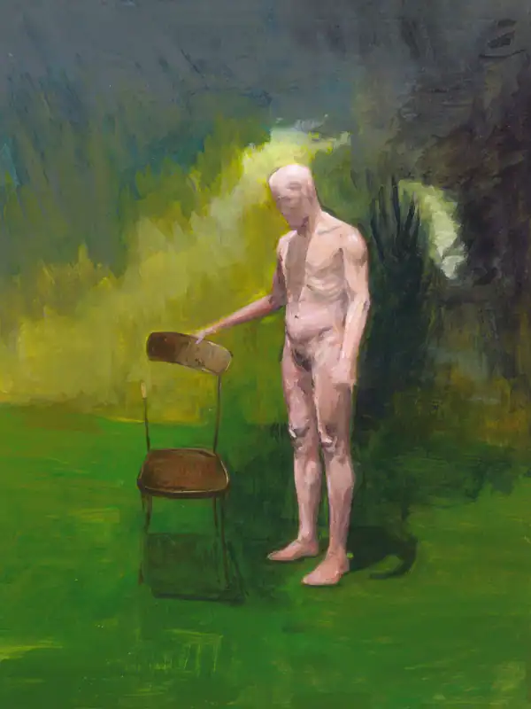 la chaise acrylique papier la gouniafier gregoire de ricaud artiste peintre dessinateur bordeaux france