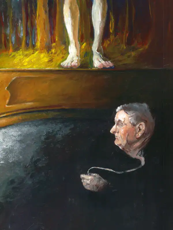 sans titre acrylique papier la gouniafier gregoire de ricaud artiste peintre dessinateur bordeaux france